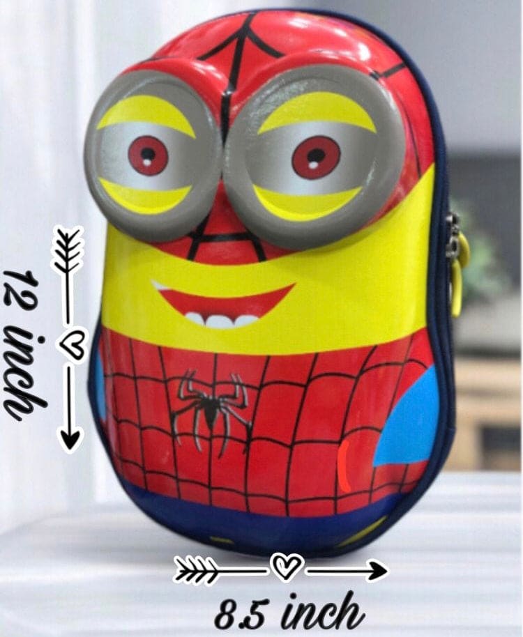 Spider Minions School Bag, Cartoon Hard Shell Bag, Children's Girls Boys Kindergarten School Bags Spider Minions School Bag, Cartoon Hard Shell Bag, Children's Girls Boys Kindergarten School Bags